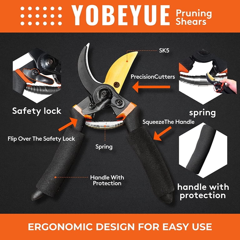 Amybaby 8" Pruning Shears With Titanium Steel Blades photo 8