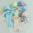 thumbnail image 3 of Hienoo Boys Swimwear Baby Rash Guard UPF 50+ Sun Suit One-Piece Swimsuit Sunhat Set, Sizes 6-12M, 3 of 3