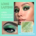 thumbnail image 5 of Paleta de sombras de ojos verdes Maquillaje con brillo verde, verde claro intenso Amarillo 9 colores Sombra de ojos con brillo mate Plattet de sombra de ojos colorida de larga duración para mujer(01), 5 of 5