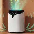 thumbnail image 2 of Air Purifier Digital Display to Remove Formaldehyde Household Smoke Odor Purification Negative Ions Style: White 2.0, 2 of 5