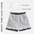 thumbnail image 3 of FORMRS Boys Swim Trunks Quick Dry Mesh Lining Beach Boardshorts, Sizes XS-XL, Cartoon Space Cat, 3 of 7