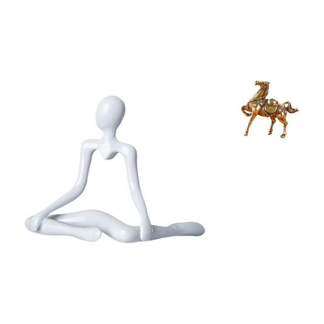 Estatua de caballo con pensamiento abstracto creativo, escultura decorativa para escritorio, oficina, dormitorio, entrada, estante, regalo de inaugura