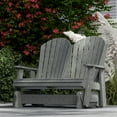 thumbnail image 3 of Wildridge Heritage Double Glider, Dark Gray, Outdoor Weather Resistant Poly Patio Furniture, 3 of 4