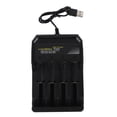 thumbnail image 1 of Battery Charger, Undervoltage Protection 4 Bay Li Ion Battery Charger Universal  for Home, 1 of 7