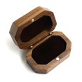 thumbnail image 1 of Walnut Wood Jewelry Box Storage Holder Rustic Wedding Box GXM W4E9, 1 of 8