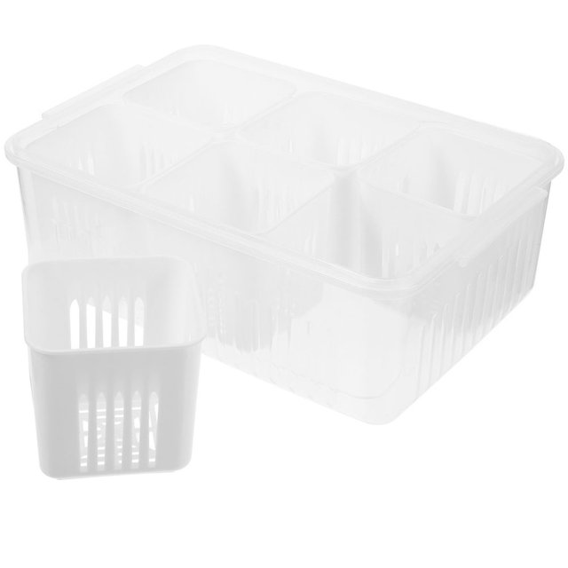MesaSe Garlic Storage Produce Containers for Fridge Keeper Lettuce Salad Meal Prep Vegetable