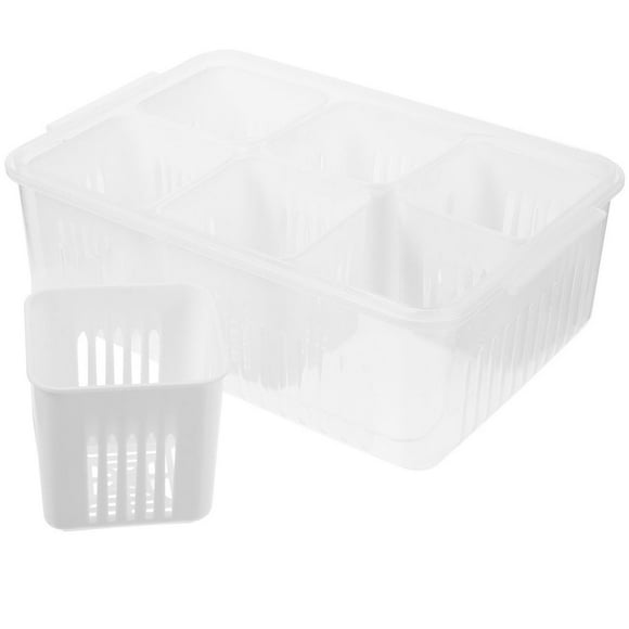 HAOAN Garlic Storage Produce Containers for Fridge Keeper Lettuce Salad Meal Prep Vegetable
