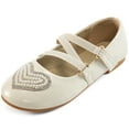 thumbnail image 5 of Ablanczoom Girls Flats for Dress: Sandals Girl Ballet Flats Wedding Party School Shoes, 5 of 6