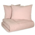 thumbnail image 3 of Vue Elements Dunkin 3 Piece 100% Cotton Duvet Set - King - Peach, 3 of 5
