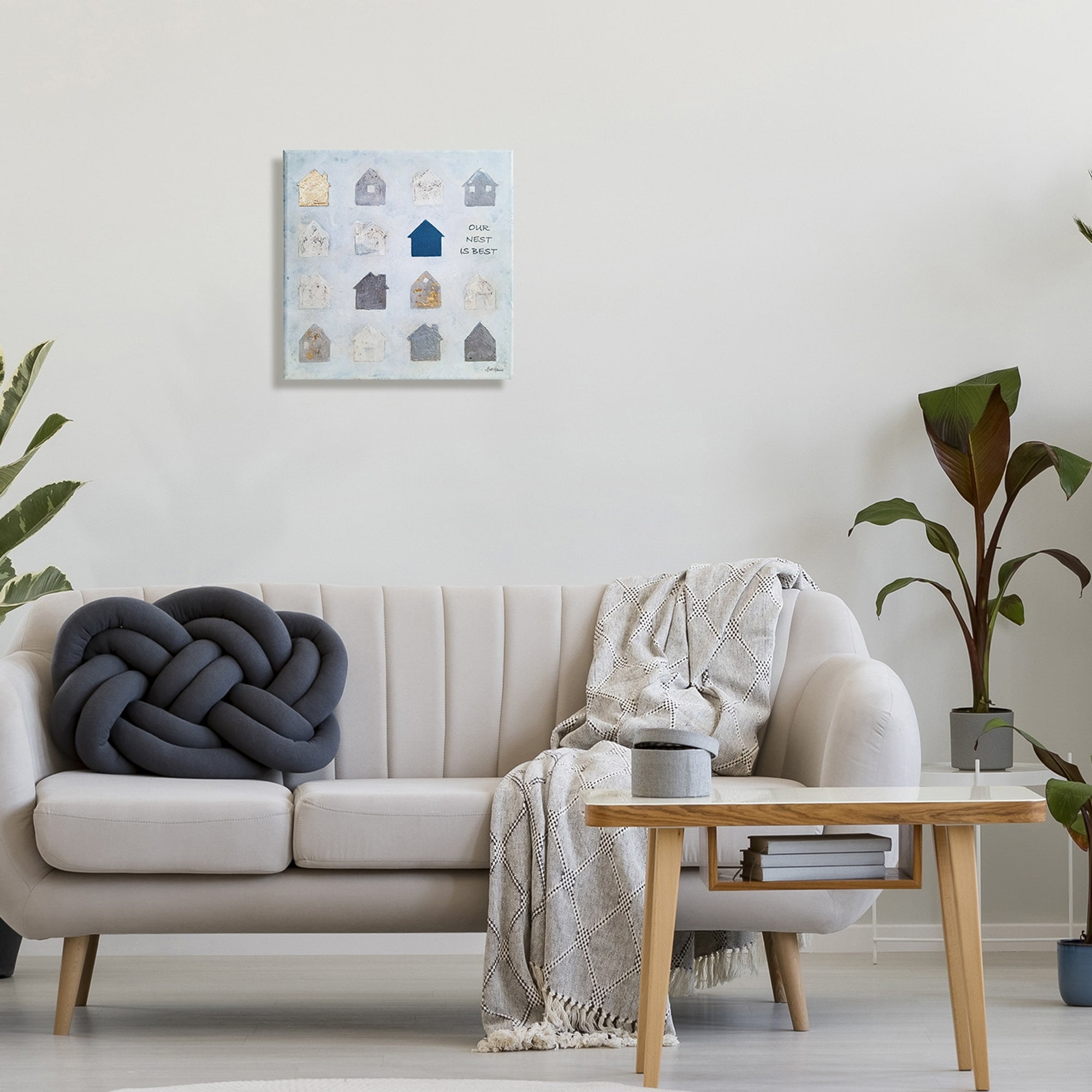 Stupell Industries Our Nest is Best Farm House Icon Chart,17 x 17, Design by Britt Hallowell