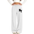 thumbnail image 6 of Puntoco Kids Print Fleece Lined Jogger Pants Warm Winter Sweatpants with Side Pockets White-A, 6 of 6