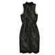thumbnail image 2 of Vestido vaina bar III con Cuello de tortuga simulado para mujer negro pequeño, 2 of 2