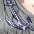 thumbnail image 3 of Anchor Nautical Decor Navy for Boat Owners Throw Blanket,Soft Blanket for Baby Women Men Elegant Cozy Blanket Throw for Winter Autumn Warm Blanket for Bed Room (50x60 Inch), 3 of 5
