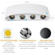 thumbnail image 3 of Luces LED de pared para interiores - Lámpara de pared impermeable moderna de 8W Lámpara de pared Aplique de pared Decoración Aluminio Luz de pared blanca para sala de estar Dormitorio Pasillo - Negro Ormromra GX-053-1, 3 of 5