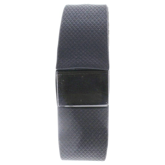 EK-H1 Health Sports Black Silicone Bracelet by Eclock for Unisex - 1 Pc Bracelet