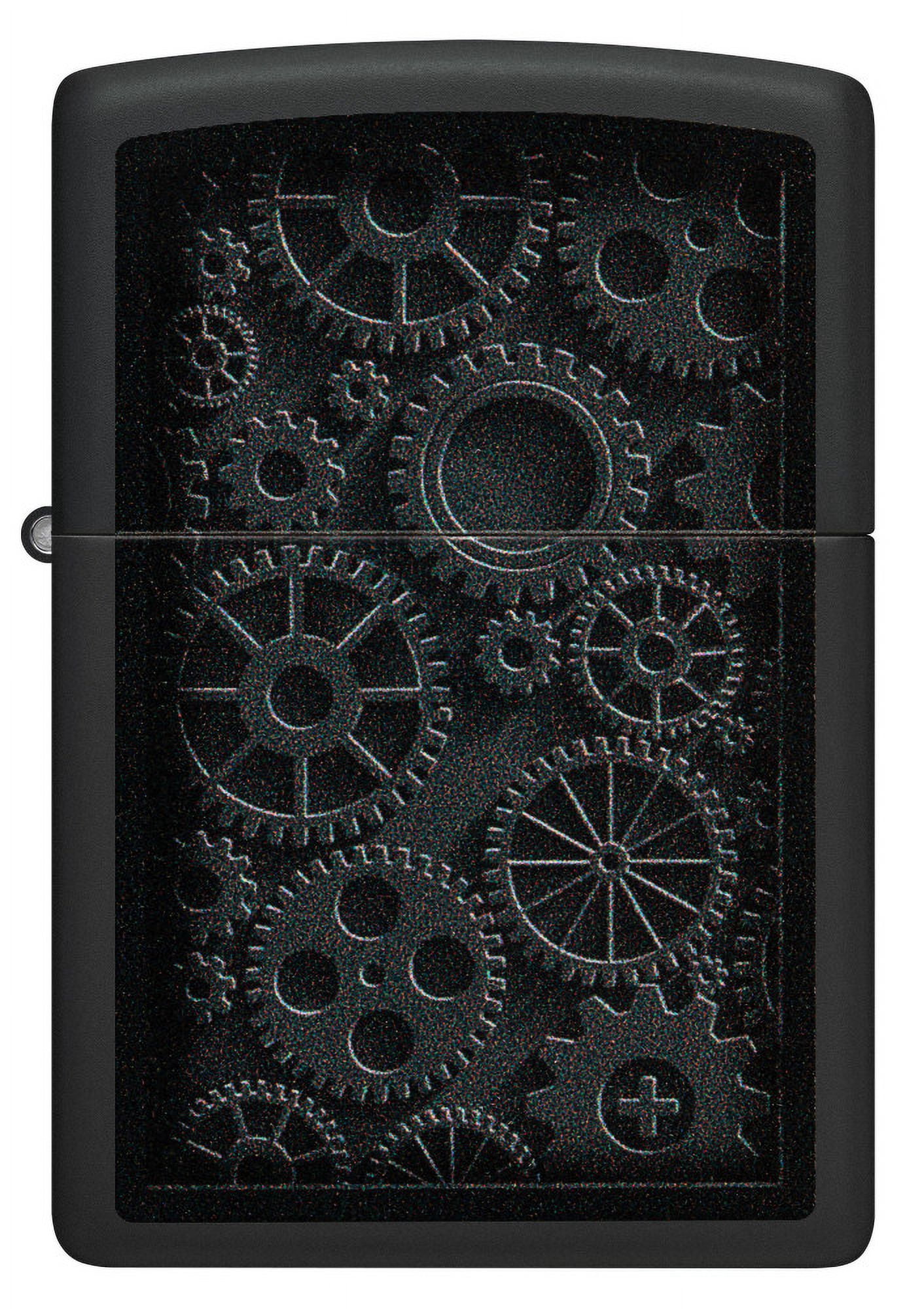 Zippo 48999 Matte Black Steampunk Refillable and Windproof Lighter