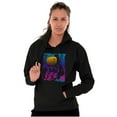 thumbnail image 3 of Vaporwave NASA Space Astronaut Unisex Plus Size Hoodie Brisco Brands 3X, 3 of 5