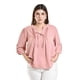 thumbnail image 4 of Blusa con detalle de moño Roman Fashion /Tallas Extras, 2657 (Palo de rosa) rosa 38, 4 of 6