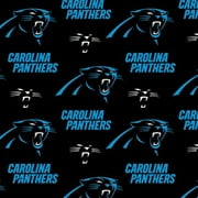 NFL Carolina Panthers Cotton 8.25" x 1.75" 100% Cotton Fabric, 1 Each