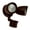 Bronze, variant on Round Twin Heads Motion Sensor Security Fixture - 5000K Color Temperature - Black