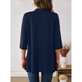 thumbnail image 6 of Anygrew Casual Lightweight Cardigans For Women Out Open Front Jackets 3/4 Sleeves, 6 of 6
