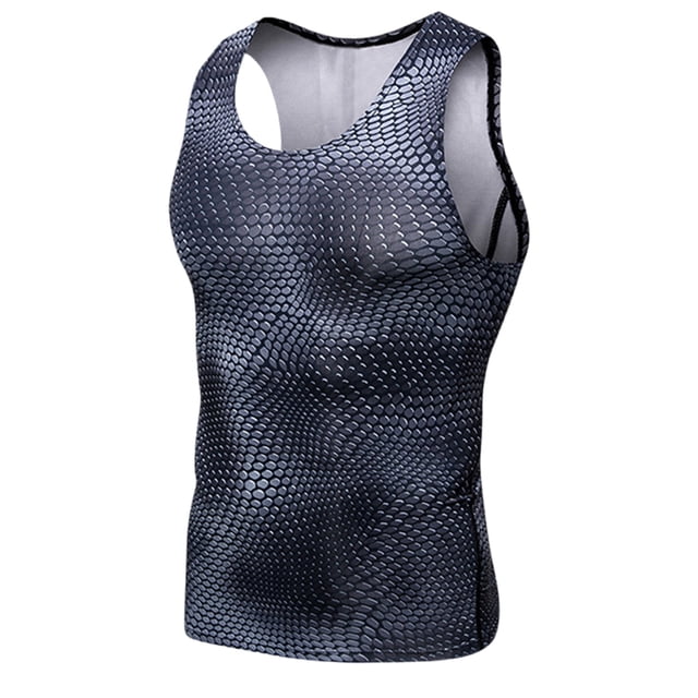 pstuiky Camiseta sin mangas para hombre, Camiseta deportiva ajustada sin mangas de color liso para hombre. Camisas de hombre xl