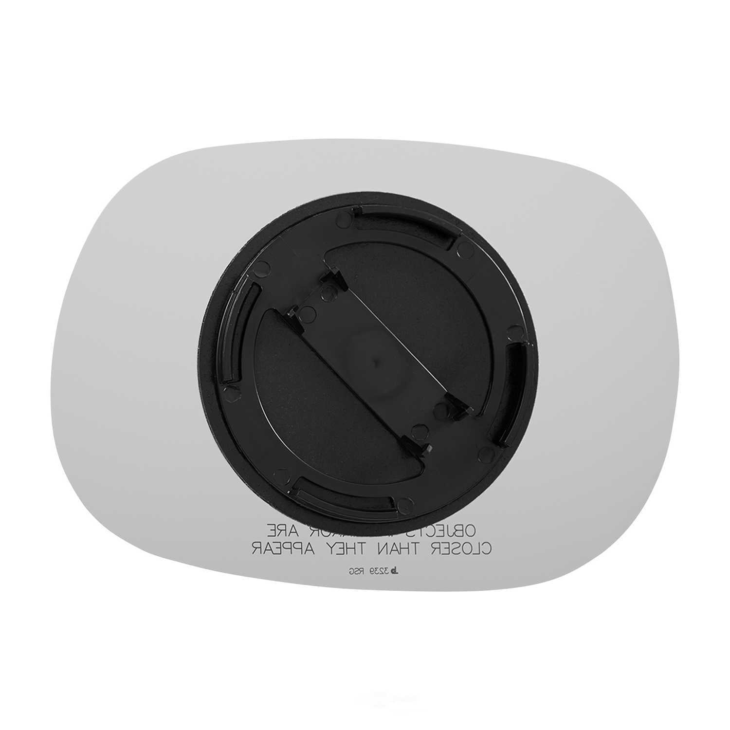 Burco Side View Mirror Replacement Glass with Motor Mount Plate - Clear Glass - 3239RSG