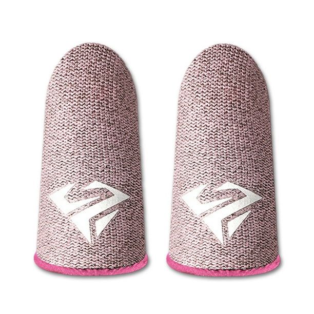 Funda para dedos Inteprter 10 piezas para juegos de teléfonos móviles antideslizantes Rosa