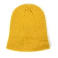 thumbnail image 6 of Viworld Women Men Mini Fisherman Beanie Hat Winter Warm Knitted Ribbed Docker Skull Cap,Yellow, 6 of 6