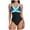 Black, variant on One Piece Swimsuit for Women Vintage Printed Bathing Suits Scoop Neck Womens Bathing Suit Tummy Control