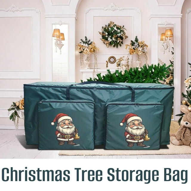 Artificial Christmas Tree Storage Bag Large 122x51x38cm, Heavy-Duty Zippered Cover for Holiday Decor, Large Christmas Tree Storage Bag