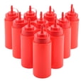 thumbnail image 1 of Botellas para exprimir salsa, 460 ml 10 unids/set Contenedor de condimentos recargable Dispensador de condimentos para salsa Aceite Crema Vinagre(Rojo), 1 of 11