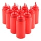 thumbnail image 4 of Botellas para exprimir salsa, 460 ml 10 unids/set Contenedor de condimentos recargable Dispensador de condimentos para salsa Aceite Crema Vinagre(Rojo), 4 of 5