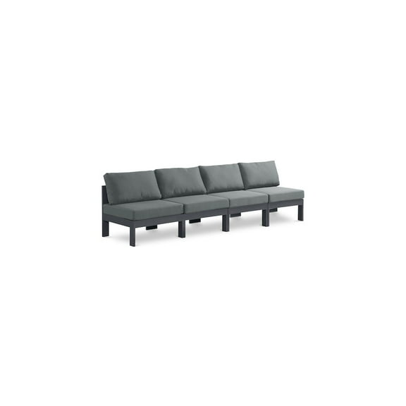 Meridian Furniture Nizuc Grey Outdoor Patio Modular Sofa