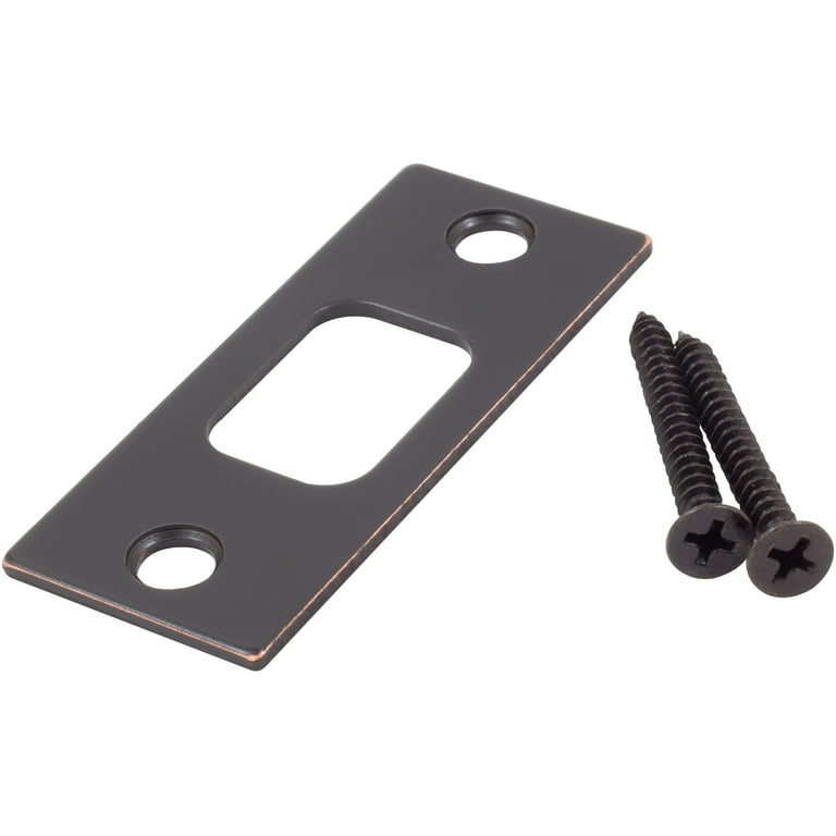 1 / 5 satton⭐︎ Stone Harbor Hardware Round Corner Deadbolt Strike Plate, 1
