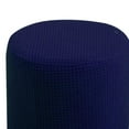 thumbnail image 7 of Super Stretch Ottoman Covers Slipcover Round Ottoman Slipcover Folding Storage Stool Furniture Protector Feature Soft Thick Bouncy Modern Style - Navy, 7 of 7