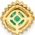 thumbnail image 4 of 14K Yellow Gold Cushion Emerald Chain Slide (Width 8.5) (Length 8.5) - Jbsp, 4 of 5
