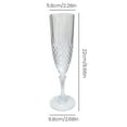 thumbnail image 6 of LShunze Champagne Flutes Goblets Plastic Acrylic Wine Toasting Goblets Crystal Disposable Cocktail Cups Drinkware Reusable For Christmas Party Wedding Birthday Anniversary, 6 of 7