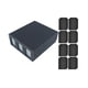 thumbnail image 3 of Caja de juego de cartas, estuche para tarjetas deportivas con 8 divisores de tarjetas, capacidad para más de 1800 tarjetas, diseño de ventana transpar Negro Gris, 3 of 8