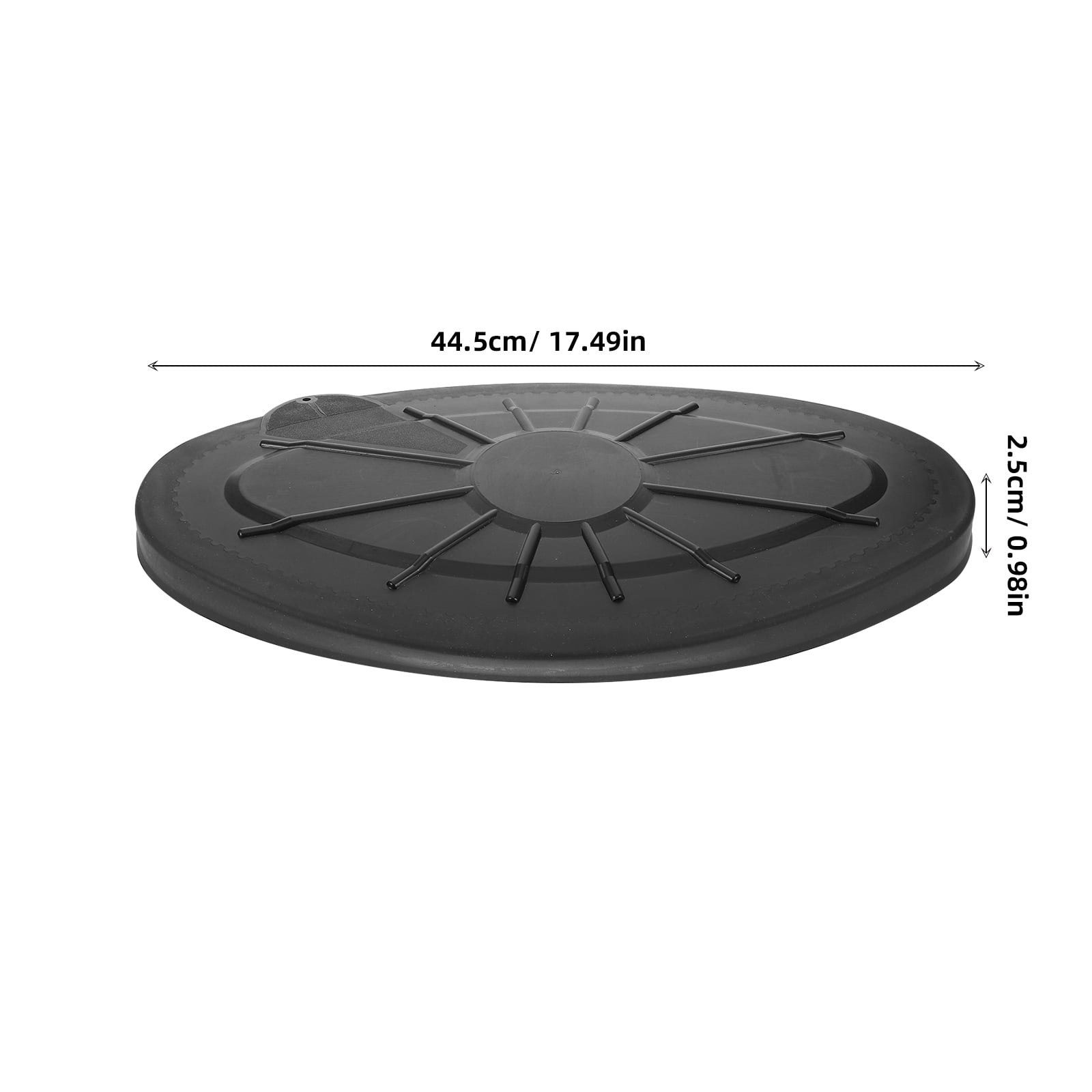 HONMEET Black Kayak Hatch Lid Cover Replacement for Storage Compartment, Plastic Kayak Accessory Part
