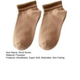 thumbnail image 7 of 1 Pair Short Socks Breathable Sweat Absorption Extra Soft Washable Non-Fading Protective Polyester Women Summer Thin Ankle Socks for Women, 7 of 7