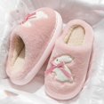 thumbnail image 4 of Bixock Slippers for Womens Indoor House Cotton Shoes Multi Size Fluzzy Fleece Lined Slide Warm Comfortable Non-Sliped Women Shoes, 4 of 9
