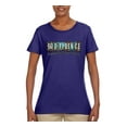 thumbnail image 2 of Wild Bobby Godfidence- Knowing I Can't But He Can Blue and Brown Cheetah Print Inspirational/Christian Women Graphic Tee, Purple, Medium, 2 of 6