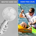 thumbnail image 5 of Neck Fan,Portable USB Personal Hand Free Mini Lazy person Neck Fan 360 Degree Rotation Cooling Handheld Wearable Suitable Fan for Office Household Travel Room Outdoor Sports (White), 5 of 6