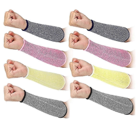 4 Pairs Arm Protectors Suitable For Thin Skin And Bruising Cut Resistant Suitable Forearm Sleeve Level 5 Arm Burn Protection Sleeve