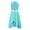 Mint Green&Blue, variant on Alvivi Girls Sleeveless Lyrical Praise Dance Dress Chiffon Dancing Skirt Liturgical Worship Mint Green&Blue 12