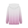 thumbnail image 5 of JUNWELL Women‘s Fashion Daily Versatile Casual Crewneck Sweatshirts Long Sleeve Gradient Top Sweatshirts Light Purple M, 5 of 5