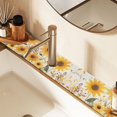 thumbnail image 2 of Yayeee Faucet Mat for Kitchen Sink 30" Diatomite Long Splash Guard Pad, Beige Sunflowers, 2 Pack, 2 of 7