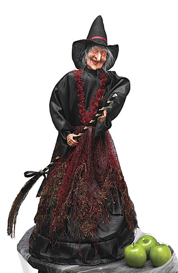 Sound Activated Cackling Light Up Halloween Witch