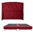 thumbnail image 1 of Box Base Cama King Size + Cabecera Zefyr Rojo, 1 of 7
